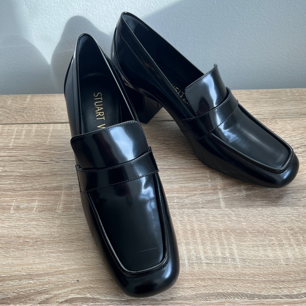 STUART WEITZMAN Black Loafers 7.5 NEW with TAGS Sleek 60 - Picture 10 of 15